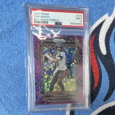 2022 Panini Prizm Tom Brady #273 Purple No Huddle Prizm /35 PSA 9 Bucs picture