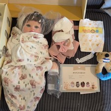 BABESIDE full body silicone 7.5 lbs Curly Black Hair w/Accessories picture