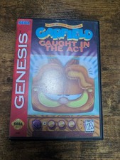Garfield Caught in the Act SEGA Genesis 1995 Complete in Box CIB w/ Comic Book picture