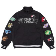 Supreme Mascots Zip Up Sweatshirt Black Sz XL SS26 Collar Track Teams CFL NFL DS picture