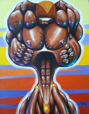 Tom Foral original acrylic on canvas. Signed, dated and unframed. Size 16