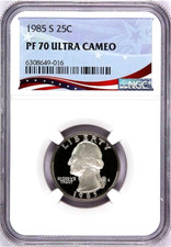 1985-S Washington Proof Quarter, Graded PF70UC by NGC * Registry Quality Coin picture