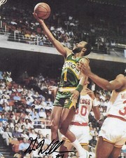 Gus Williams Seattle SuperSonics signed autographed Sonics basketball 8x10 photo picture