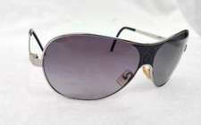 MINT NOS VINTAGE G. F. FERRE FF55604 SHIELD SUNGLASSES SILVER ITALY TEXTURED picture