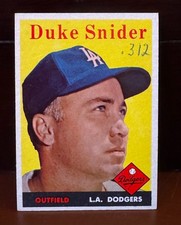 1958 Topps - Duke Snider #88 *Fantastic Condition If Not For MK* picture
