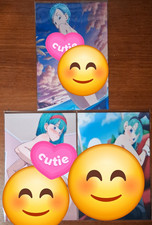 Bulma Dragon Ball Waifu Fan Art 4x6 Prints Set of 4 Mature Anime Art picture