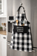 Primitives by Kathy Grateful Thankful Blessed Plaid Apron 28in picture