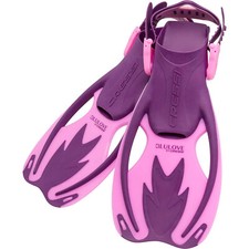 Used Cressi Rocks Kid Fins - Pretty in Pink - Small/Medium picture