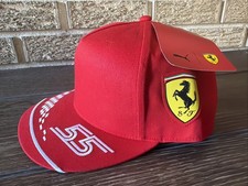 NWTs PUMA Scuderia Ferrari 55 Formula One Racing Snapback Cap Adult Red F1 Hat picture