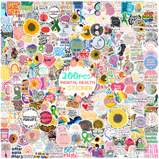 200pcs Mental Health Stickers Decals, Mental Health Awareness Stickers Bundle picture