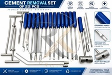 Mueller-Type Cement Removal Instruments Titanium Blue Set of 22 Pcs Orthopedic picture