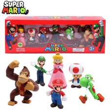 # 6pcs/set Super M Bros PVC Action Figure Toys Dolls Model Set Luigi Yoshi Donke picture