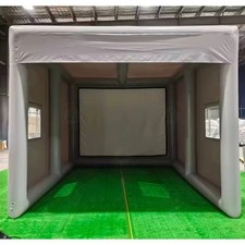 10x13x10ft Portable Inflatable Golf Simulator Enclosure PVC Hitting Bay for Home picture