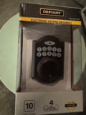 Defiant Electronic Keypad Deadbolt Aged Bronze — New Open Box picture