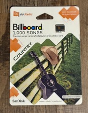 NEW SEALED SanDisk Sansa SlotRadio Billboard Country 1000 Songs MicroSD Card picture