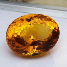 431.75 CT Flawless Yellow Orange Topaz Oval Cut Certified Loose Gemstone picture
