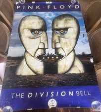 Huge Vintage Pink Floyd The Division Bell Poster 59.5” X 39.5” Rare. See Photos picture
