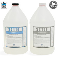 EPOXY RESIN 1 GALLON KIT * CLEAR * UV RESISTANT * LAMINATING * FIBERGLASS * BOAT picture
