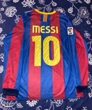 Messi #10 FC Barcelona Nike 2010/11 Long Sleeve Home Jersey- NEW Various Sizes picture