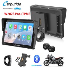 Carpuride W702S Pro Moto TPMS Carplay Screen BM05 Mount Wireless Android Auto BT picture