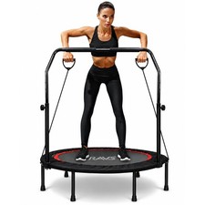 RAVS Mini Trampoline 40/48 Inch Foldable Adjustable Handlebar picture