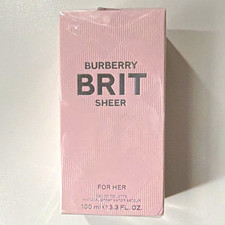 Burberry Brit Sheer For Her Eau de Toilette Spray, Regular Size 3.3 fl oz picture