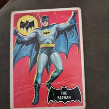 1966 Topps The Batman RC #1 Batman Collectible Card Raw Rare Vintage Card picture