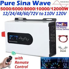 5000W 8000W Pure Sine Wave Inverter 12V 24V 48V to 110V Solar Off Grid Inverter picture