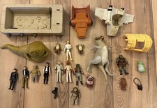 Vintage 70s 80s Kenner Star Wars Lot Of 17 Action Figures & Accessories picture