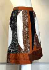 MARNI 2006 Tribal Geometric Cotton Print Skirt SIZE IT42 US-M VTG, Spring Summer picture