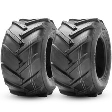 TWO 20x10.00-8 Lawn Mower Tires 20x10-8 4PR Tubeless 20X10X8 Replacement Garden picture