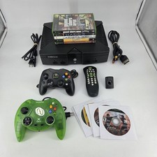 Original OG Xbox Complete Console w/ 2 Controllers, 10 Games & Media Remote picture