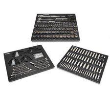 husky mechanics tool set portable eva foam trays (290-piece) picture