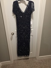Pisarro Nights Beaded Mesh Column Gown – Elegant Formal Evening Dress picture