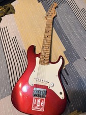 Burswood Red Electric Guitar Solid Body 6 String Maple Neck 21 Frets picture