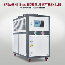 CREWORKS 5 Ton Air-cooled Industrial Chiller Smart LCD 60L Tank Stainless Steel picture