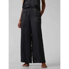 Athleta Calm Cool Pant Black Wide-Leg Women's Size Large Breathable Lightweight picture