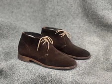 Church's Sahara Suede Dark Brown Leather lace Up Chukka Boots london design picture