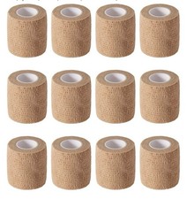 12 pcs Self Adhesive Elastic Bandage Wrap Stretch Self-Adherent Tape picture