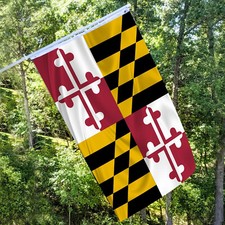 3x5 Maryland Flag 3'x5' House Banner grommets super polyester 100D picture