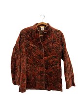 Vintage Sun 'N Sand Quilted Velvet Floral Jacket Size M Boho picture