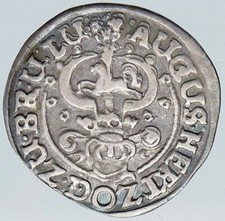 1644 GERMAN STATES Bruns Wolfenbuttel EAGLE Antique 2 Mariengroschen Coin i87648 picture