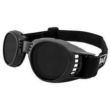 Global Vision Paragon Foam Padded Motorcycle Goggles Black Frame Super Dark Lens picture