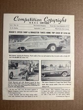 ORIGINAL 1963 ISLAND DRAGWAY COMPETION COPYRIGHT PUBLICATION picture