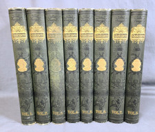 1890s Pictorial Edition Works of Shakspere Antique Shakespeare Set Complete 8 picture