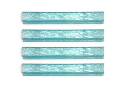 Aqua Pearl Scalloped Mahjong Racks (Set of 4) — 20