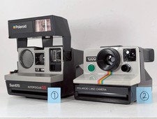 [As-is For parts] Polaroid Instant Camera Set Sun 670 AutoFocus QS + 1000 Camera picture