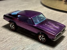 Vintage Hot Wheels Redline Custom Barracuda Purple Restored picture