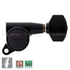 NEW Gotoh SG381-07 Mini Keys L6 SET 6 in line Tuners Right Handed - BLACK picture