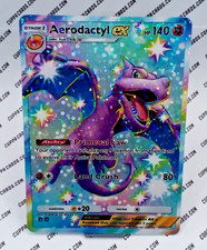 Aerodactyl ex, TCG Pocket #101 Sparkle Holo ✱ Custom Art Authentic Pokemon Card picture